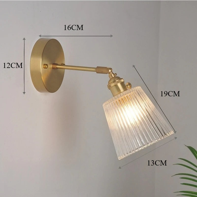 Lampe de chevet ancienne cuivre