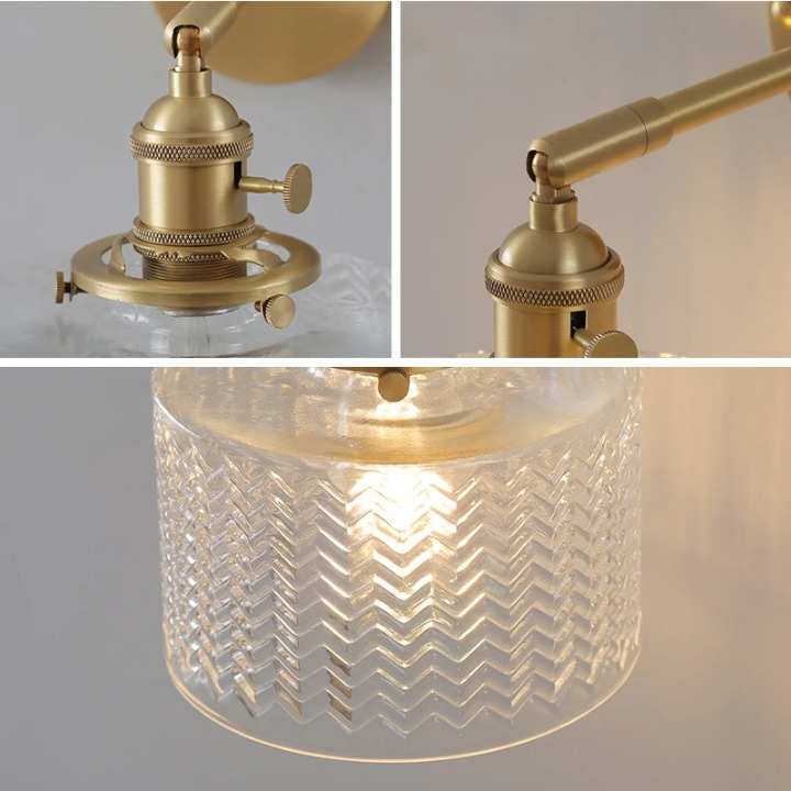 Lampe de chevet ancienne cuivre