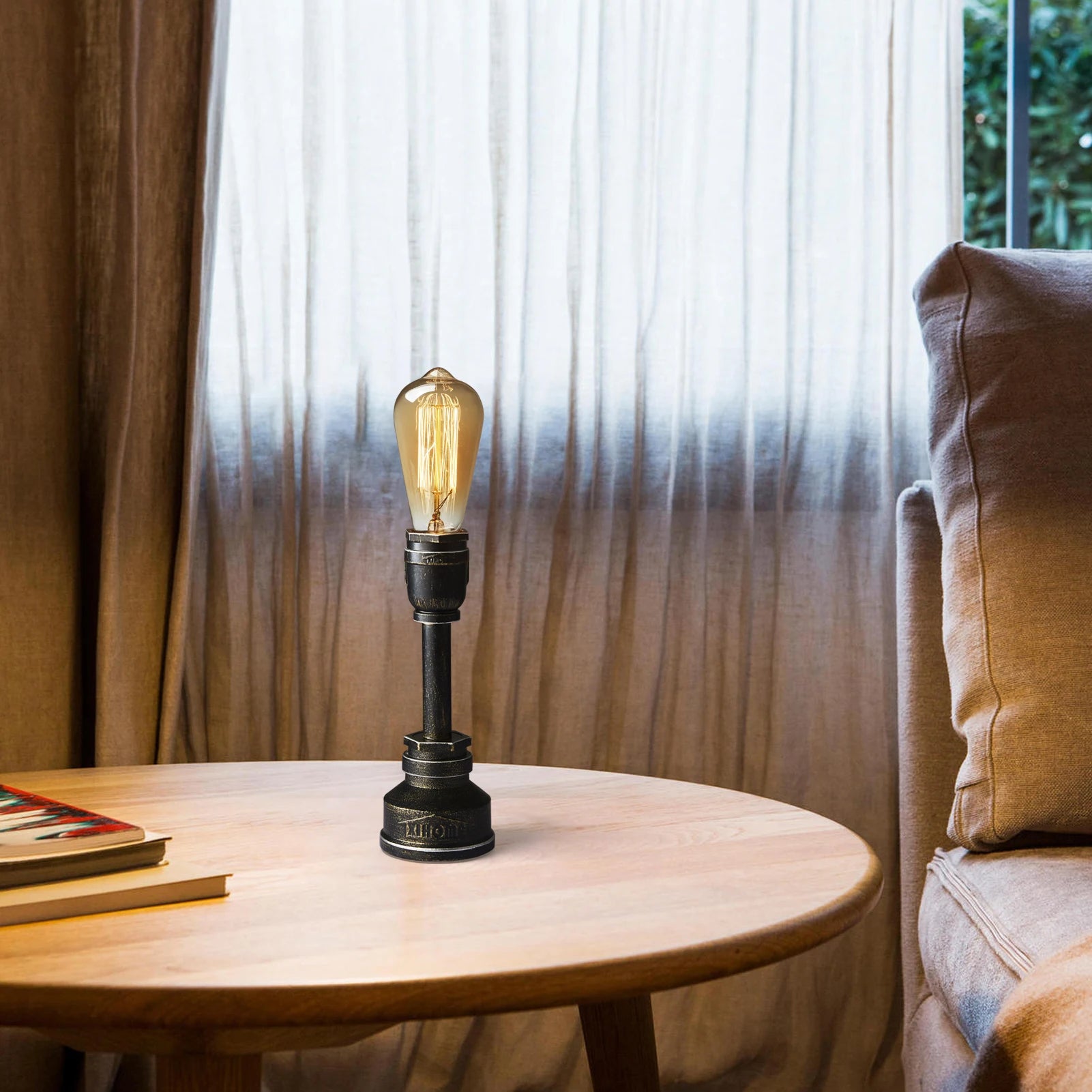 Lampe de chevet ancienne en bronze