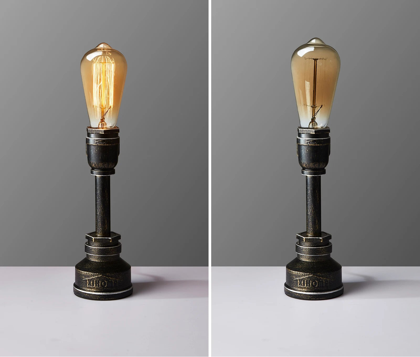 Lampe de chevet ancienne en bronze