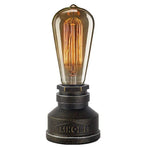 Lampe de chevet ancienne en bronze - Vignette | Aura Douce 