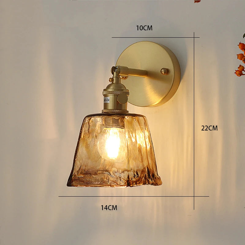 Lampe de chevet ancienne en laiton