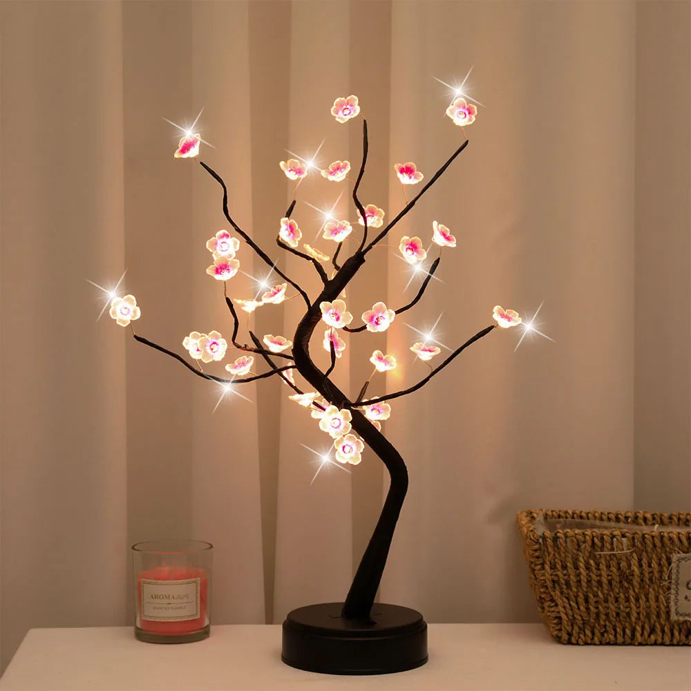 Lampe de chevet arbre lumineux