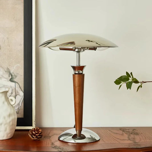 Lampe de chevet argenté design