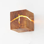 Lampe de chevet artisanale en bois - Vignette | Aura Douce 