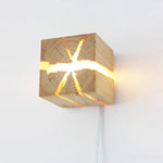 Lampe de chevet artisanale en bois - Vignette | Aura Douce 
