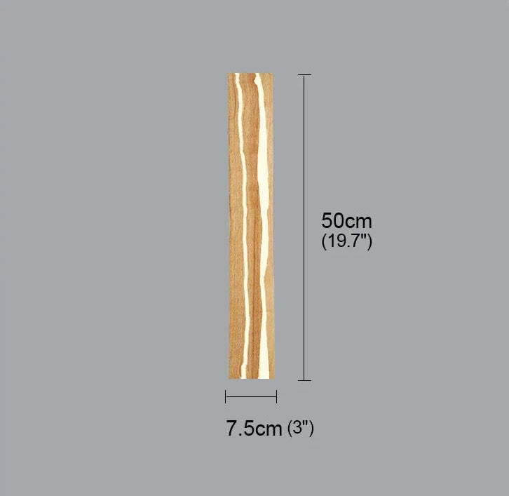 Lampe de chevet artisanale en bois