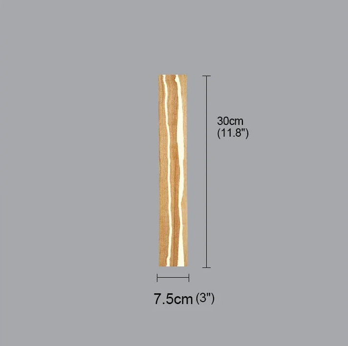 Lampe de chevet artisanale en bois