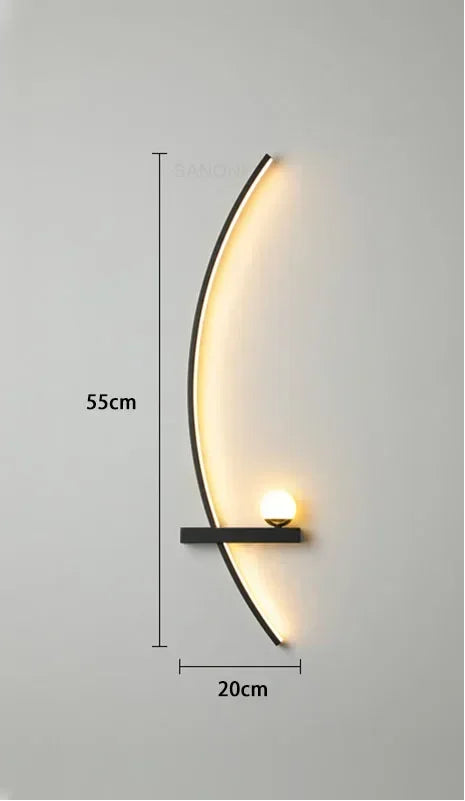 Lampe de chevet au mur