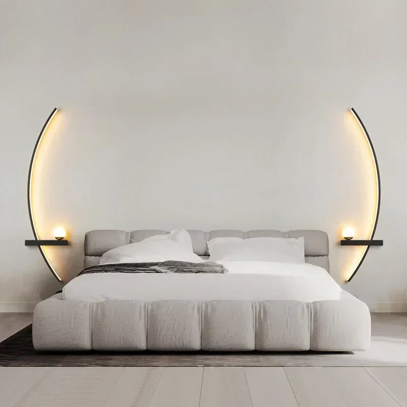 Lampe de chevet au mur