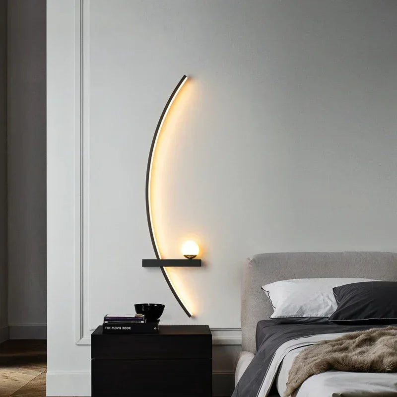Lampe de chevet au mur