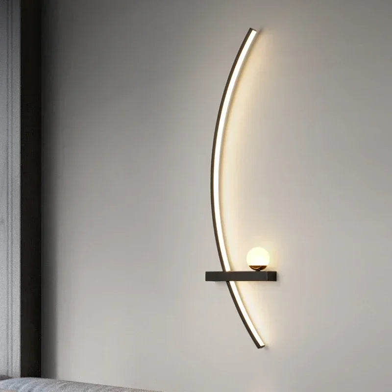 Lampe de chevet au mur