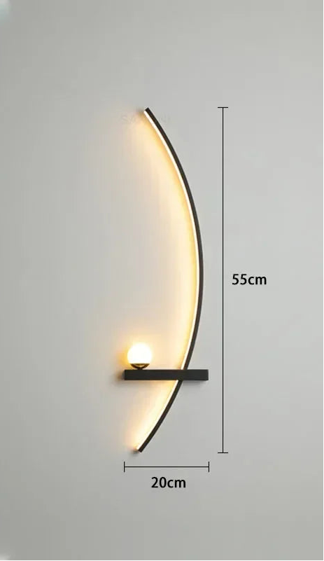 Lampe de chevet au mur