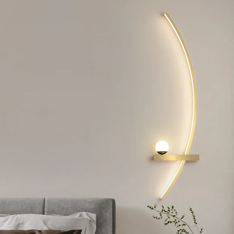 Lampe de chevet au mur