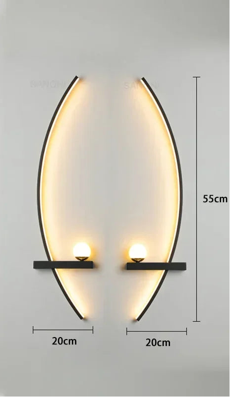 Lampe de chevet au mur