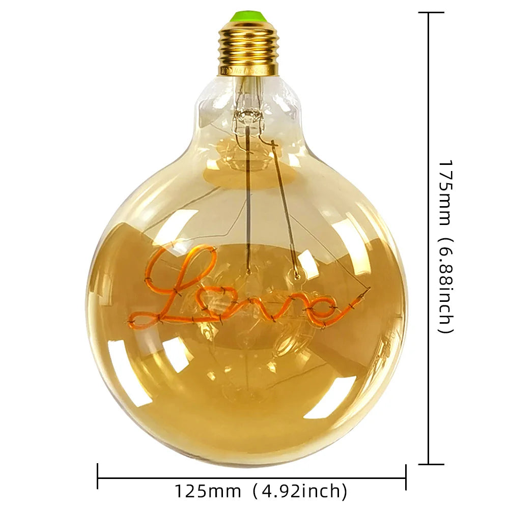 Lampe de chevet avec ampoule filament