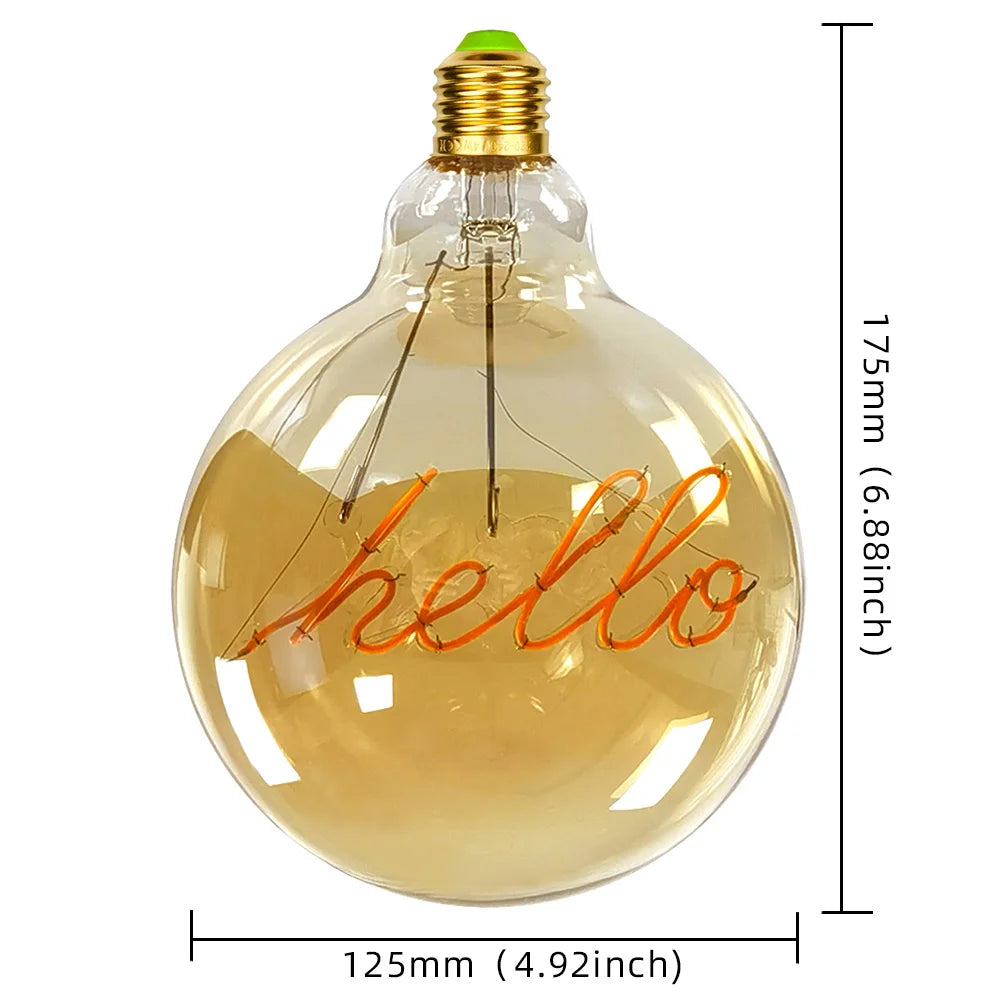 Lampe de chevet avec ampoule filament