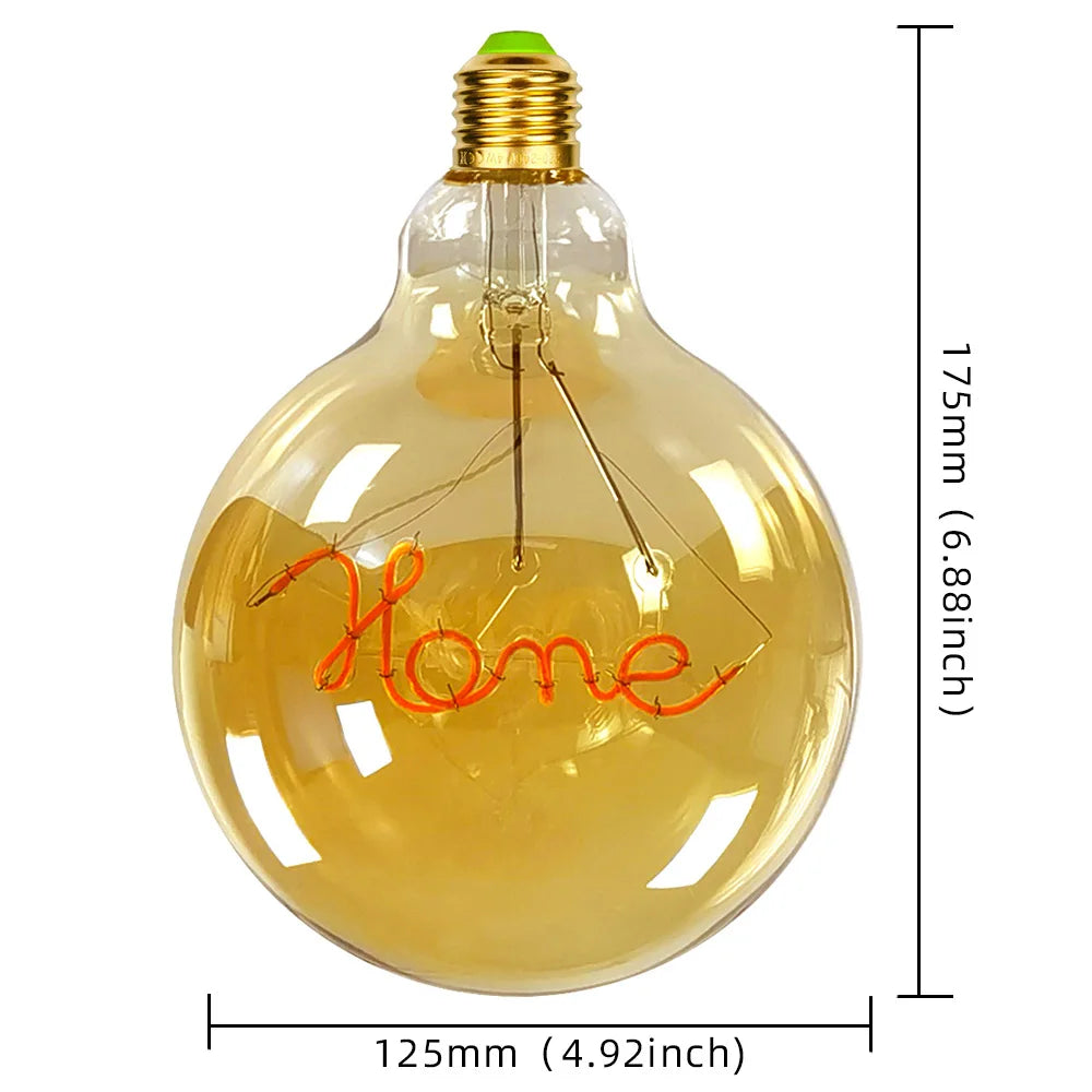 Lampe de chevet avec ampoule filament