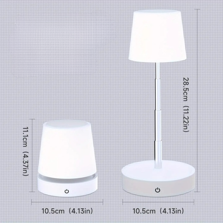 Lampe de chevet avec batterie taille 