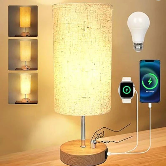 Lampe de chevet avec chargeur