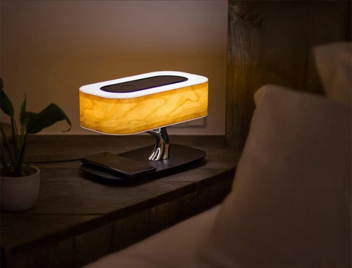 Lampe de chevet avec chargeur telephone