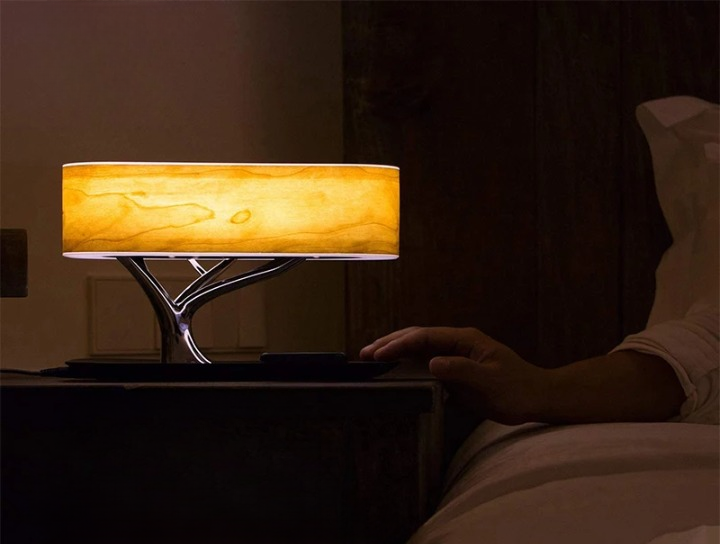 Lampe de chevet avec chargeur telephone