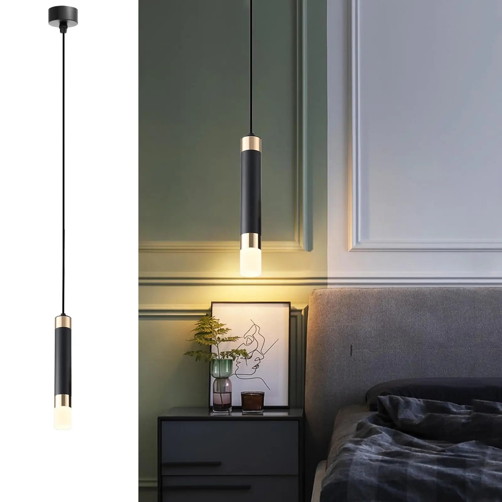 Lampe de chevet avec pile