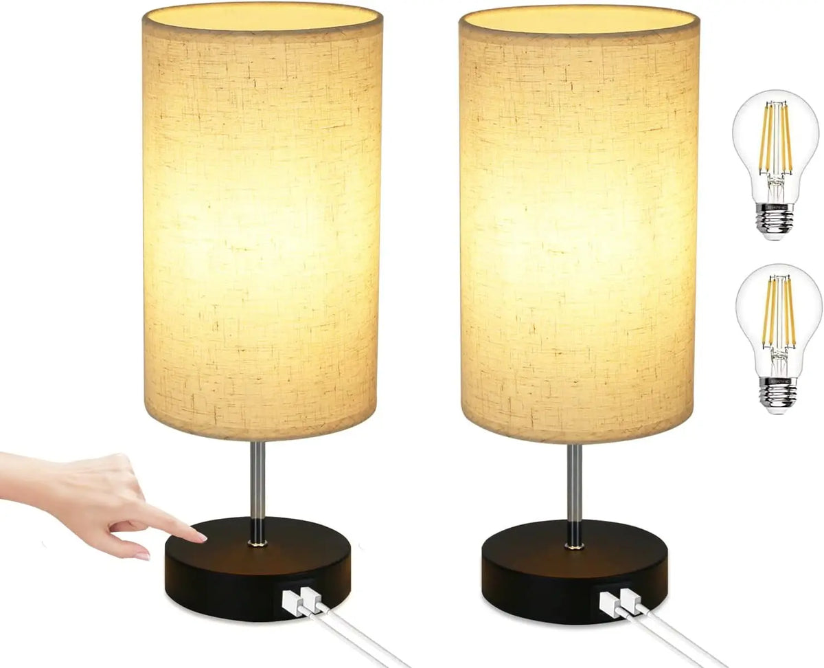 Lampe de chevet avec port USB C