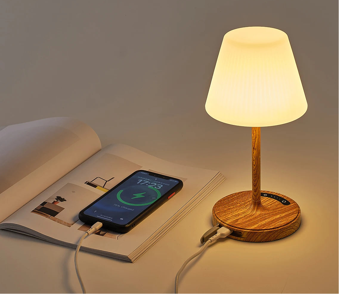 Lampe de chevet avec prise usb