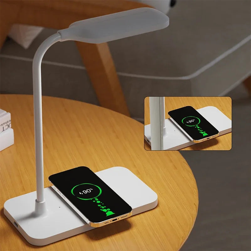 Lampe de chevet avec station de chargement