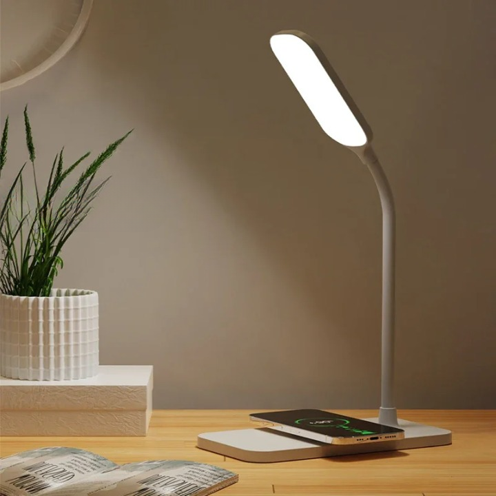 Lampe de chevet avec station de chargement