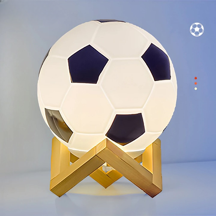 Lampe de chevet ballon de foot
