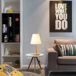 Lampe de chevet blanc et bois - Vignette | Aura Douce 