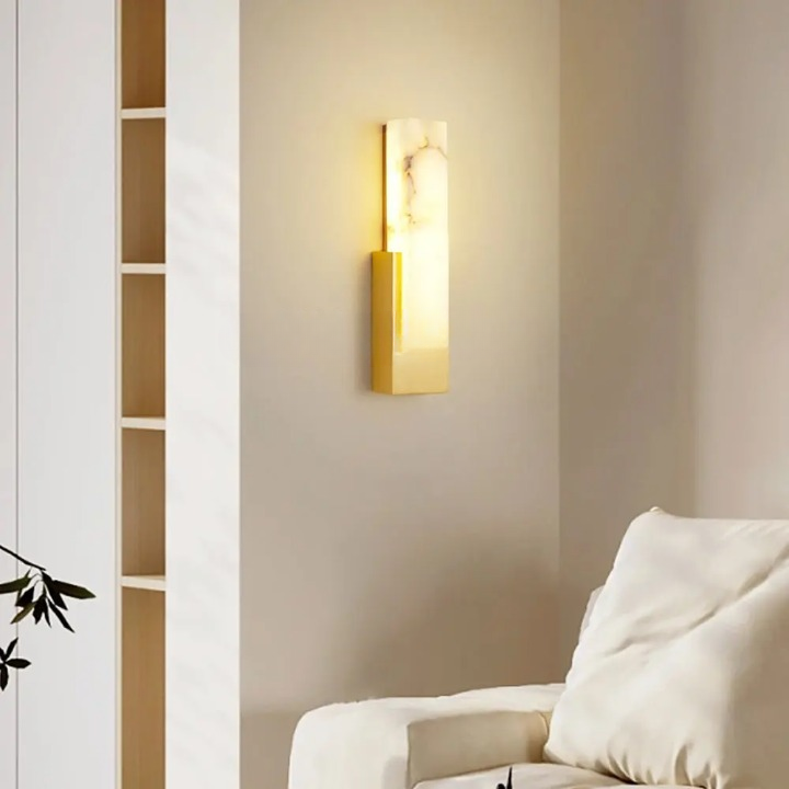 Lampe de chevet blanc et gris
