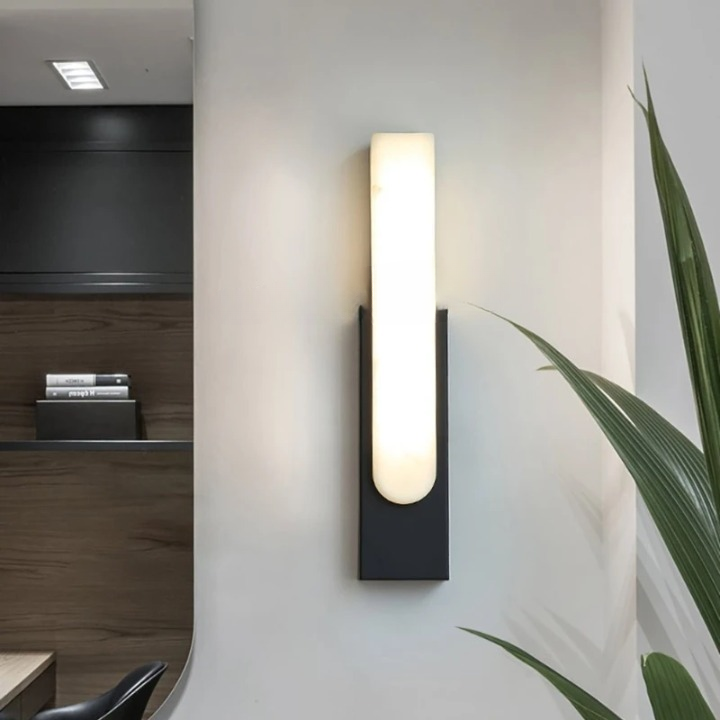 Lampe de chevet blanc et gris
