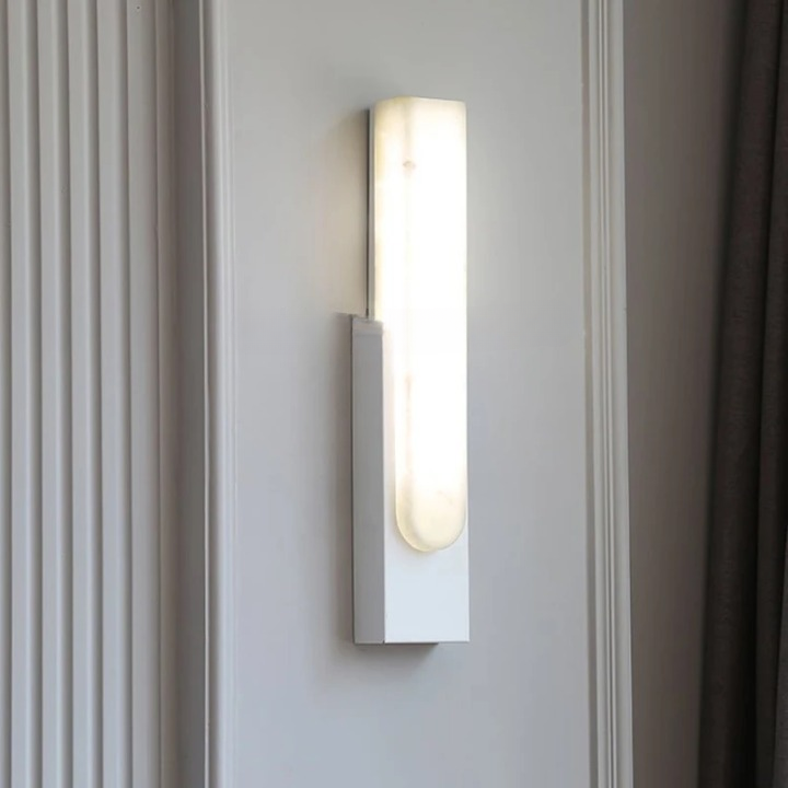 Lampe de chevet blanc et gris