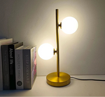 Lampe de chevet blanc et or - Vignette | Aura Douce 