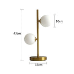 Lampe de chevet blanc et or - Vignette | Aura Douce 