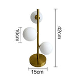Lampe de chevet blanc et or - Vignette | Aura Douce 