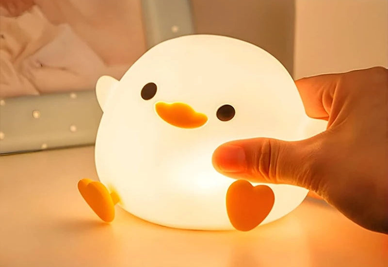 Lampe de chevet bleu canard