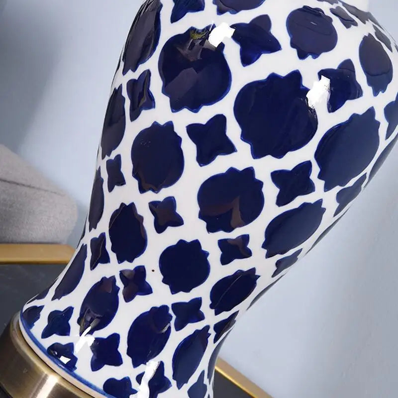 Lampe de chevet bleu roi