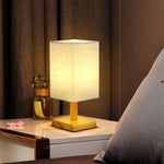 Lampe de chevet bois blanc - Vignette | Aura Douce 