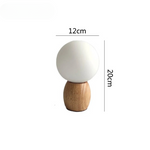 Lampe de chevet bois blanc - Vignette | Aura Douce 