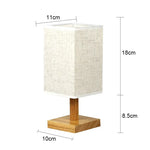 Lampe de chevet bois blanc - Vignette | Aura Douce 