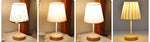 Lampe de chevet bois et blanc - Vignette | Aura Douce 