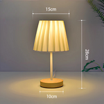 Lampe de chevet bois et blanc - Vignette | Aura Douce 