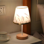 Lampe de chevet bois et blanc - Vignette | Aura Douce 