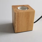 Lampe de chevet bois et metal - Vignette | Aura Douce 