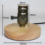 Lampe de chevet bois et metal - Vignette | Aura Douce 