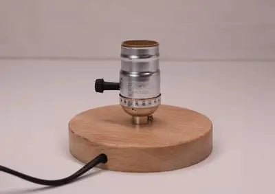 Lampe de chevet bois et metal
